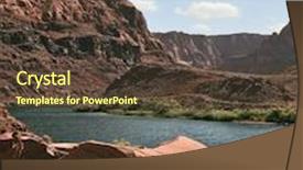  Presentation with navajo - Slide set enhanced with magnificent colorado river water is cold in the steep banks of red sandstone navajo reservation usa background and a tawny brown colored foreground