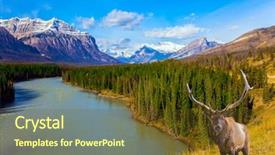  Presentation with abraham - Cool new slide deck with the rockies of canada backdrop and a tawny brown colored foreground