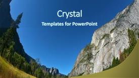  Presentation with yosemite - Beautiful presentation theme featuring magnificent glade with a yellow grass in valley yosemite park photographed by an lens fish eye backdrop and a ocean colored foreground