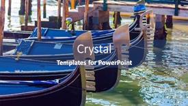  Presentation with cultural - Colorful slides enhanced with magnificent-gondolas-offer-a-romantic backdrop and a ocean colored foreground