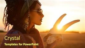  Presentation with fortune teller - Slide set consisting of magnificent-gypsy-fortune-teller background and a tawny brown colored foreground