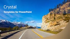  Presentation with abraham - Colorful presentation theme enhanced with magnificent-indian-summer backdrop and a teal colored foreground