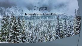  Presentation with alpine - Amazing PPT theme having magnificent landscape of the dolomites in the snow soon christmas on the alpine pass giau backdrop and a light blue colored foreground