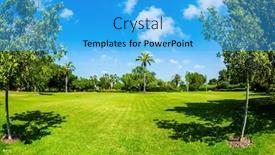  Presentation with green botanical - Slide set having magnificent-rothschild-botanical-park-magnificent background and a teal colored foreground