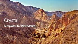  Presentation with sandstone - Audience pleasing slide deck consisting of magnificent-sandstone-multi-colored-rocks backdrop and a tawny brown colored foreground