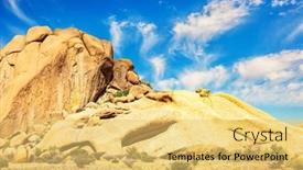  Presentation with rock stone - Slide set consisting of magnificent-stone-red-orange-remains background and a yellow colored foreground