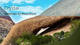  Presentation with orange - Presentation theme having magnificent-stone-red-orange-remains background and a arctic colored foreground