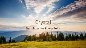  Presentation with tranquil - Colorful slide set enhanced with magnificent-sunny-day-in-tranquil backdrop and a lemonade colored foreground