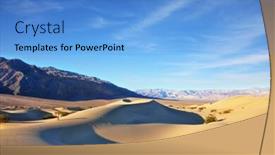  Presentation with sand dunes - Amazing theme having magnificent sunrise amongst the sand dunes woman in a straw hat photographing sand waves backdrop and a teal colored foreground