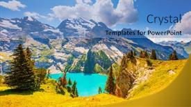  Presentation with work place violence - Slide set consisting of magnificent-view-of-the-lake background and a teal colored foreground