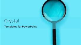  Presentation with search - Cool new presentation with magnifying-glass-search-tool-blue backdrop and a cyan colored foreground