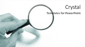  Presentation with magnifying glass - Presentation theme having skin detection - magnifying glass background and a white colored foreground