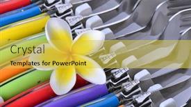  Presentation with magnolia - PPT theme having magnolia flower background and a yellow colored foreground