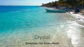  Presentation with maya - Colorful PPT theme enhanced with mahahual-caribbean-beach-in-costa backdrop and a light gray colored foreground