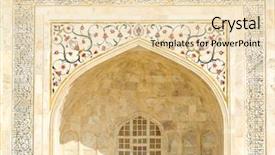  Presentation with taj mahal - Amazing presentation design having mahal building details at agra backdrop and a lemonade colored foreground