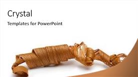  Presentation with shaving - Cool new theme with mahogany wood shavings isolated backdrop and a white colored foreground