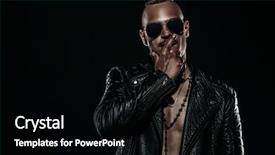  Presentation with gangster - Slide set enhanced with maifa - dark portrait of a serious background and a black colored foreground