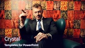  Presentation with elegant - Audience pleasing slide deck consisting of maifa - handsome mature man in elegant backdrop and a wine colored foreground