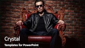  Presentation with confident - Slide deck consisting of maifa - portrait of a brutal confident background and a wine colored foreground