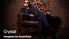  Presentation with confident - Beautiful PPT theme featuring maifa - portrait of a brutal confident backdrop and a black colored foreground