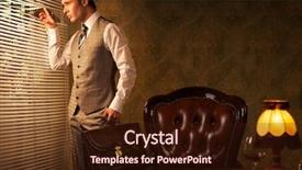  Presentation with retro - Colorful PPT layouts enhanced with maifa - retro man with a briefcase backdrop and a wine colored foreground