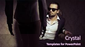  Presentation with black white vintage art - Colorful PPT layouts enhanced with maifa - young and elegant man sitting backdrop and a wine colored foreground