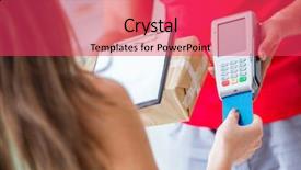  Presentation with pos - Slide deck with mail - parcel delivery being paid background and a red colored foreground