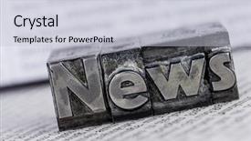  Presentation with lead - Slide set having mail article - news in lead letters background and a light gray colored foreground