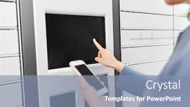  Presentation with touch screen - Cool new theme with mail-delivery-and-post-service backdrop and a seafoam green colored foreground