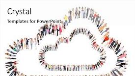  Presentation with groups - Amazing slide set having mail server - workforce concept isolated groups backdrop and a  colored foreground