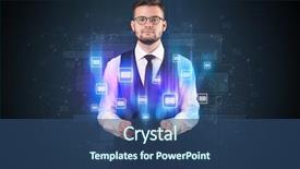  Presentation with tablet - Slide set with mailing concept on a tablet background and a ocean colored foreground