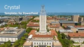  Presentation with university building - Presentation enhanced with main-building-known-colloquially background and a teal colored foreground