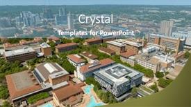  Presentation with university building - Presentation having main-building-known-colloquially background and a light blue colored foreground