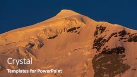  Presentation with sunset - Amazing PPT layouts having main-caucasian-ridge-at-sunset backdrop and a red colored foreground