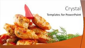  Presentation with main course - Theme featuring  background and a  colored foreground