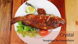  Presentation with main course - Presentation theme with  background and a  colored foreground