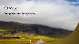  Presentation with tour - Beautiful slide deck featuring main iceland highway summer tour backdrop and a  colored foreground