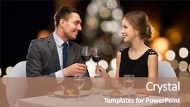  Presentation with alcoholic - Cool new PPT theme with main meal - celebration people and holidays concept backdrop and a coral colored foreground