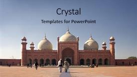  Presentation with prayer - Colorful theme enhanced with main prayer hall and court backdrop and a seafoam green colored foreground