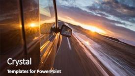  Presentation with iceland - PPT layouts featuring main road on iceland view background and a wine colored foreground