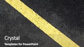  Presentation with asphalt - Slide deck with main street - grungy dirty view of asphalt background and a dark gray colored foreground