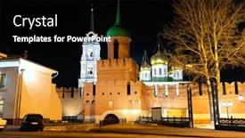  Presentation with tower - Slide set with main-tower-and-the-entrance background and a black colored foreground