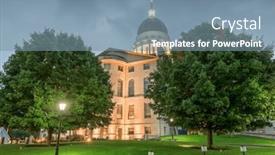  Presentation with maine - Slide deck enhanced with maine-state-house-in-augusta background and a seafoam green colored foreground