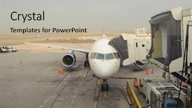  Presentation with aircraft maintenance - Beautiful PPT layouts featuring maintenance of civil aircraft backdrop and a mint green colored foreground