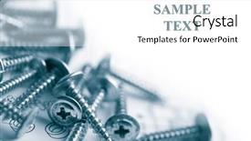  Presentation with technical topics - Audience pleasing PPT layouts consisting of maintenance planning - metal screws over technical drawing backdrop and a white colored foreground