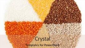  Presentation with maize - PPT layouts with maize harvest - circle with segments background and a coral colored foreground