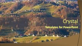  Presentation with transylvania - Presentation theme with majestic-autumn-scenery-and-colorful background and a violet colored foreground