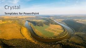  Presentation with earth eye - Slide set enhanced with majestic-bird-s-eye-view background and a light blue colored foreground