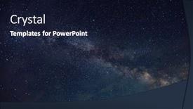  Presentation with cosmic - Presentation consisting of majestic-bright-starry-sky-over background and a wine colored foreground