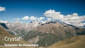  Presentation with region - PPT theme having majestic-caucasus-mountains-at-clear background and a violet colored foreground